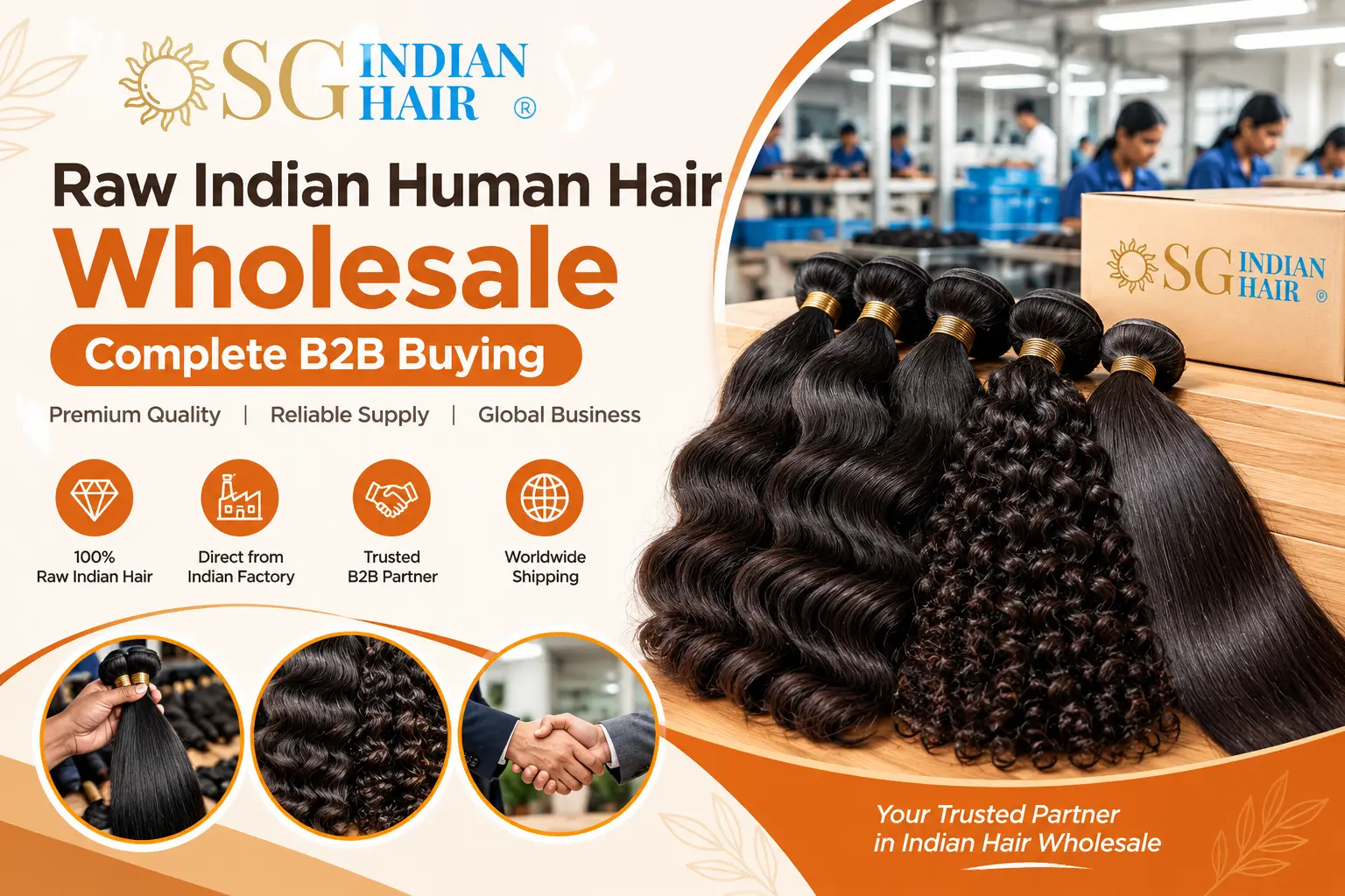 Raw Indian Human Hair Wholesale: Complete B2B Buying
